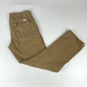 Topo Designs Khaki Canvas Chino Outdoor Pants Casual Mens 32 X 29